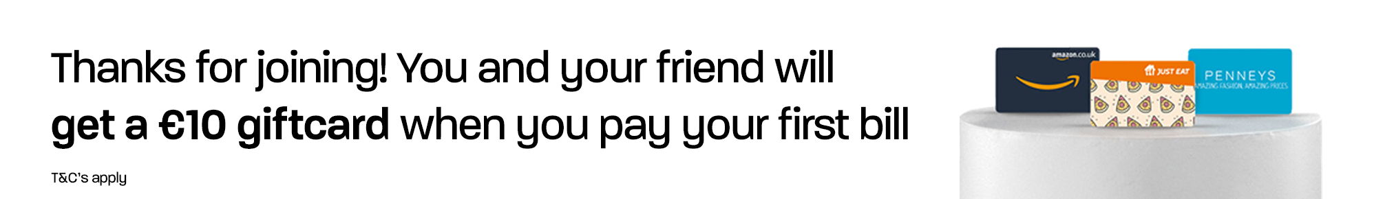 Clear Refer a Friend Landing Page Banner